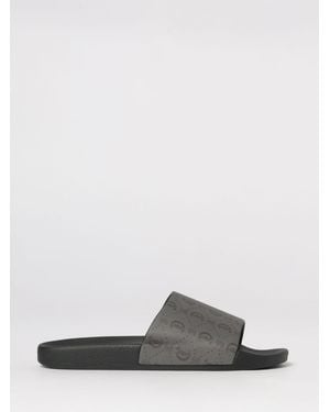 Just Cavalli Rubber Sliders With Printed Logo - White