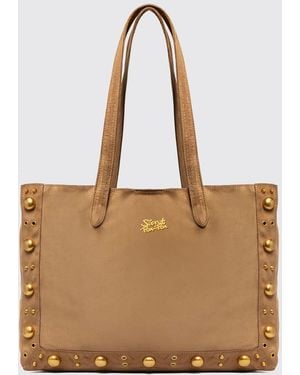 Secret Pon-pon Shoulder Bag - Natural