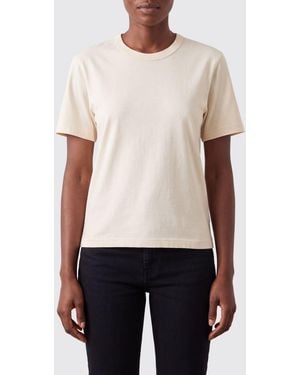 Lemaire Cotton Short-Sleeved T-Shirt With Crew Neck And Straight Hem - White