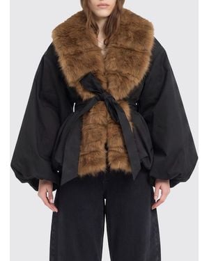 ROTATE BIRGER CHRISTENSEN Abrigo De Piel Mujer - Negro