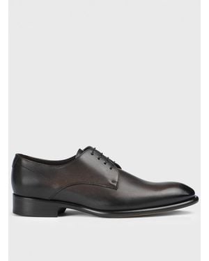 Doucal's Leather Derby Shoes - Gray
