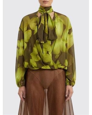 Blumarine Printed Viscose Blouse - Green