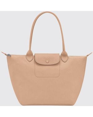 Longchamp Tote Media Da Spalla Le Pliage One - Neutro
