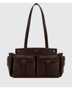 Prada Medium Route Bag - Brown