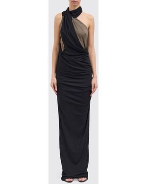 Entire studios Stretch Cotton Long Dress - Black