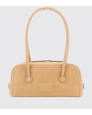 Marge Sherwood Bolso Boston De Piel Envejecida - Blanco