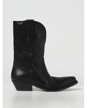 Golden Goose Flat Ankle Boots - Black