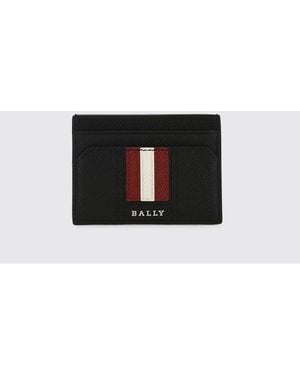 Bally Thar Leather Card Holder - White