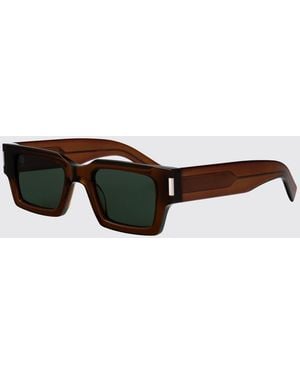 Saint Laurent Sl572 Acetate Sunglasses - Brown