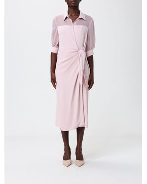 Hanita Chemisier Dress With Bow - Pink