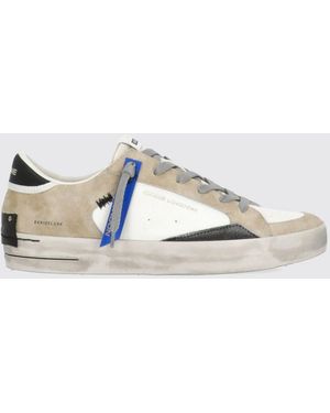Crime London Sk8 Deluxe Used Leather Trainers - White