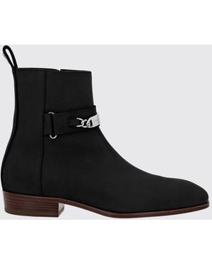 Philipp Plein Suede Ankle Boots With Side Zip Closure - Black