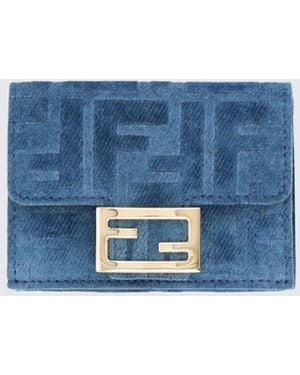 Fendi Portefeuille Femme - Bleu