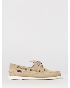 Sebago Portland Flesh Out Suede Boat Loafers - Natural