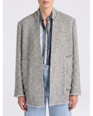Momoní Momon&Igrave Cotton Blend Blazer - Grey