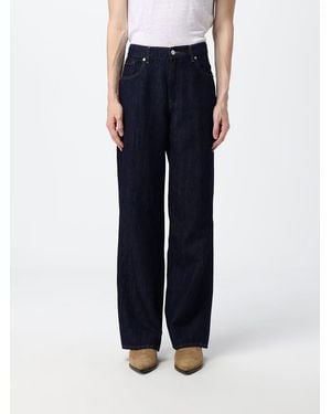 7 For All Mankind Wide Leg Denim Trousers - Blue