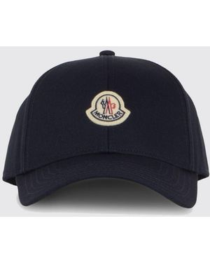 Moncler Baumwoll-Baseballkappe - Blau