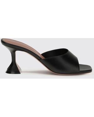 AMINA MUADDI Lupita Leather Mules - Black