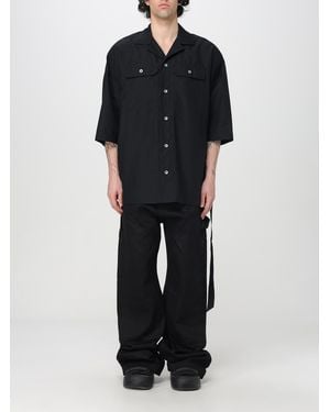Rick Owens Short Sleeve Oversized Shirt - Black