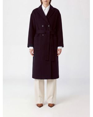 Anine Bing Double-Breasted Long Coat - Red