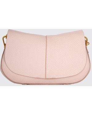 Gianni Chiarini Helena Round Bs Grained Leather Bag - Pink