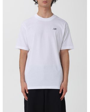 New Balance Cotton T-Shirt With Logo - White