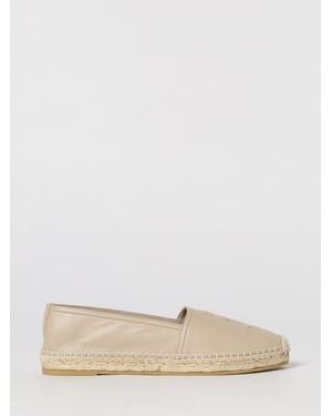 Saint Laurent Leather Espadrilles - Natural