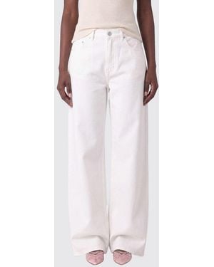 DUNST Wide Leg Denim Jeans - Pink