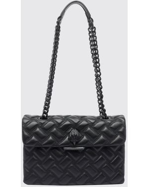 Kurt Geiger Matelassé Calfskin Kensington Shoulder Bag - White
