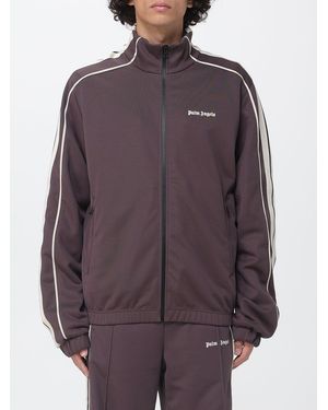 Palm Angels Polyester Hoodie With Logo - Purple