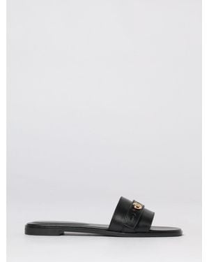 Tory Burch Romy Leather Slippers - White