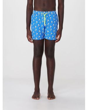 MC2 Saint Barth Printed Boxer Swim Trunks - Blue
