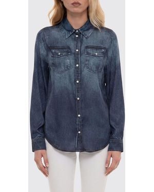 Liu Jo Print Satin Shirt - Blue