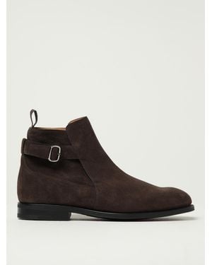 Church's Suede Buckle Ankle Boots - Black