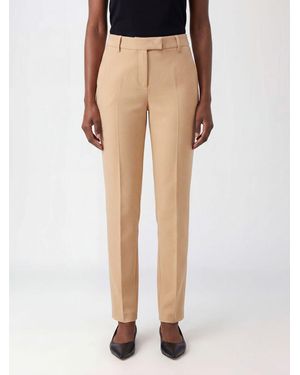 Alberto Biani Pantalones Chinos Slim Fit De Crepé Técnico Con Trabillas - Neutro