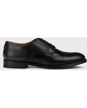 Doucal's Brogue Shoes - Black