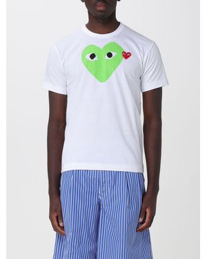 COMME DES GARÇONS PLAY Comme Des GarÇ Ons Play Printed Cotton T-Shirt - White