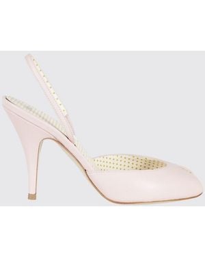 3Juin Leather Slingback Sandals - Natural