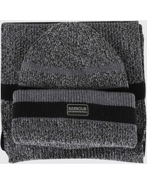 Barbour Set Sciarpa + Cappello - Grigio