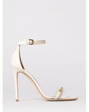 Elisabetta Franchi Leather Sandals - White