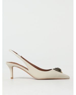 Kurt Geiger Leather Belgravia Slingback Heels - Natural