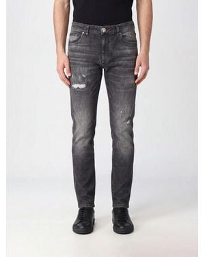 Philipp Plein Distressed Slim Fit Skinny Jeans - Blue