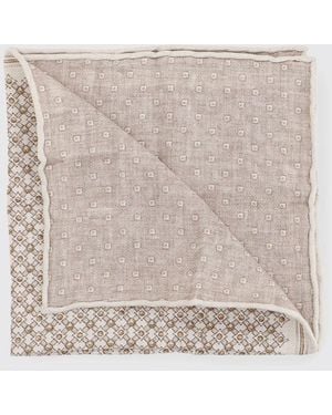 Brunello Cucinelli Silk Pouch - Natural