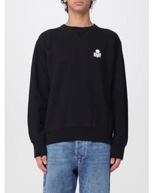 Isabel Marant Sweat Col Rond En Coton Avec Logo - Bleu