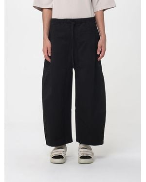 Entire studios Cotton Wide Leg Trousers - Black