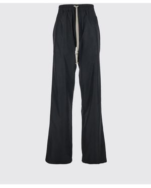 RICK OWENS MONCLER Rick Owens X Moncler Collaboration Wide-Leg Nylon Trousers With Drawstring Waist - Blue