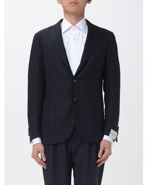 Luigi Borrelli Napoli Single Breasted Blazer - Blue