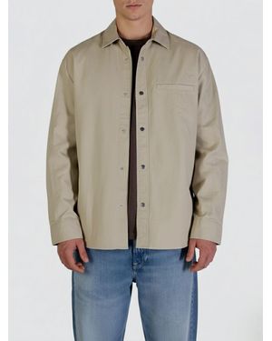 Calvin Klein Cotton Shirt Jacket - Natural