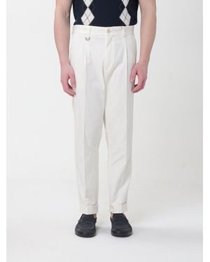 Paolo Pecora Tailored Virgin Wool Trousers - White