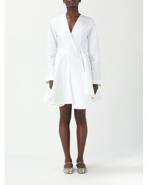 Alaïa Asym Belt Dress - White